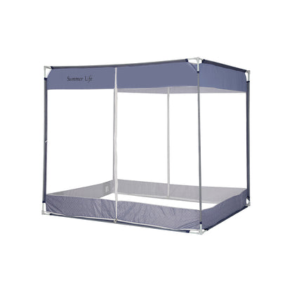 Dreamz Mosquito Bed Nets Foldable Canopy Square Blue-1954802841113726976