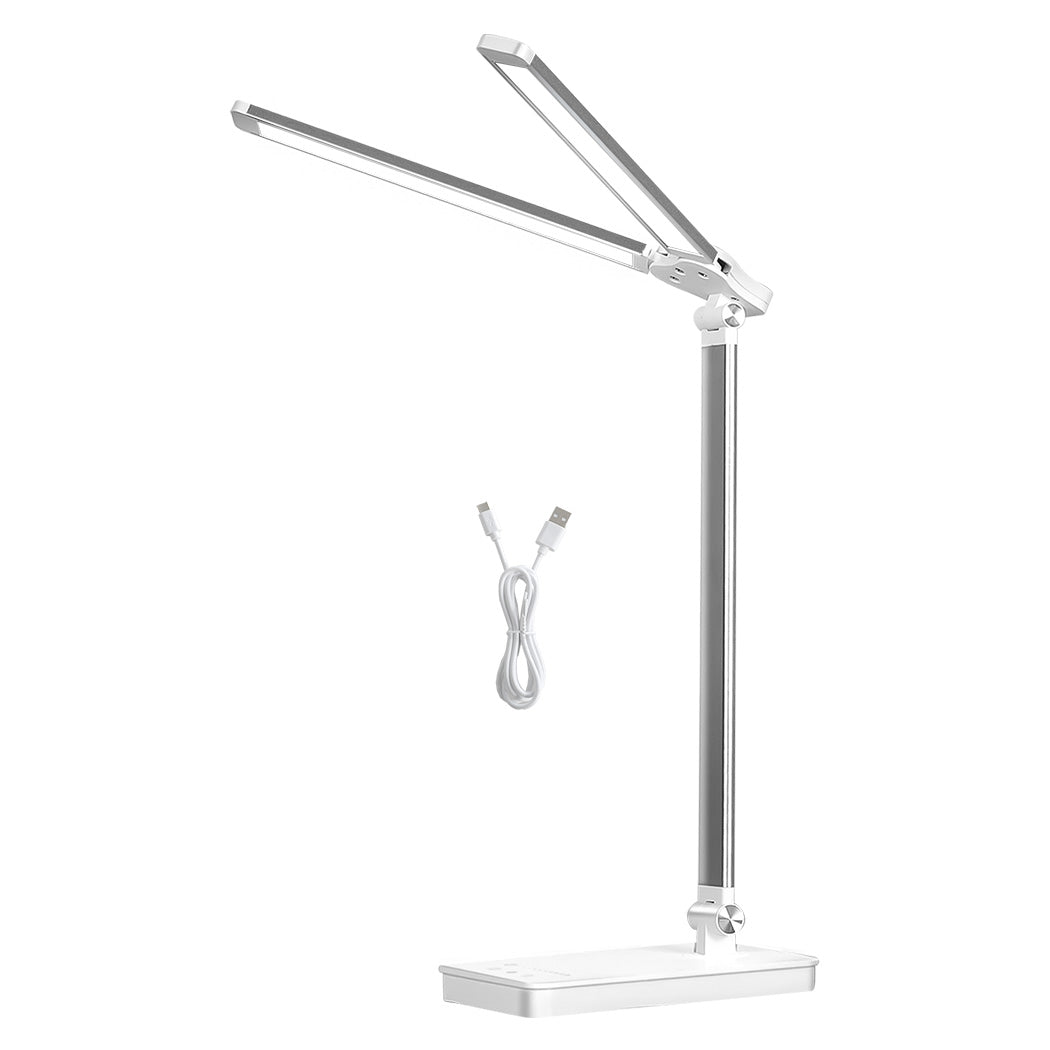 Emitto Double Head Desk Lamp LED Light Eye Caring USB-2006732702522413056