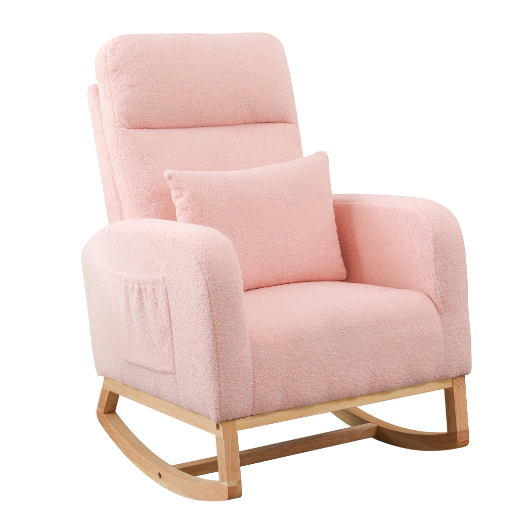 Levede Rocking Chair Ottoman Footrest With Side Pocket-2006732687682965504