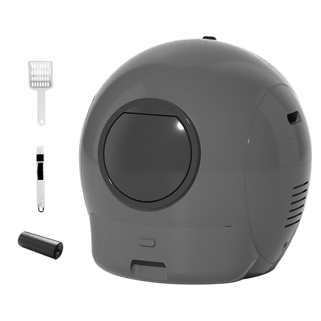 Pawz Automatic Cat Litter Box Large Self-Cleaning Grey-2018816924925956096
