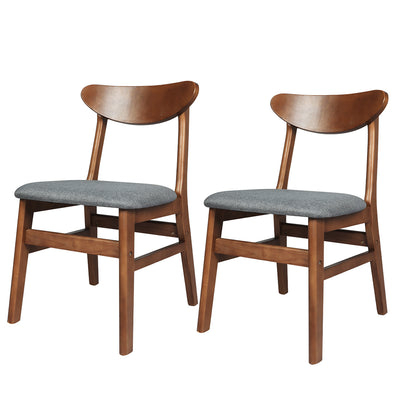 Levede 2xDining Chairs Kitchen Chair Brown 2Pack-1954802985624276992