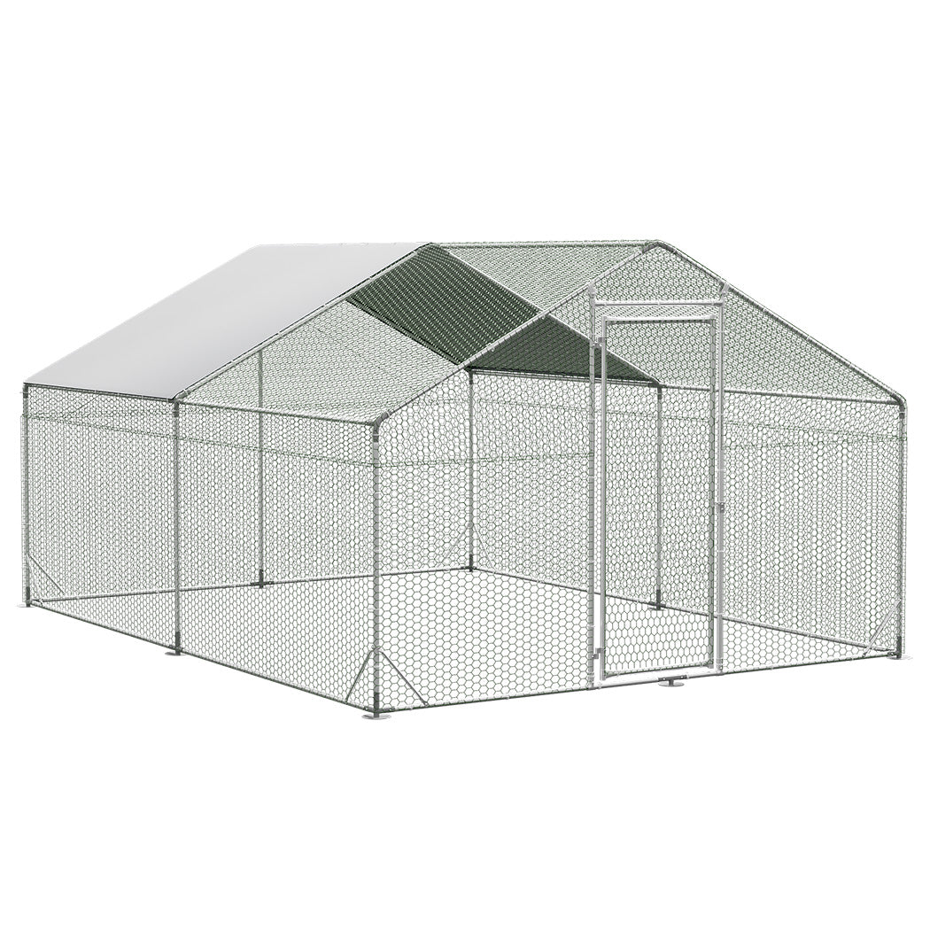Pawz 400x300x194cm Large Metal Walk-in Chicken Coop Cage-2006732696079962112