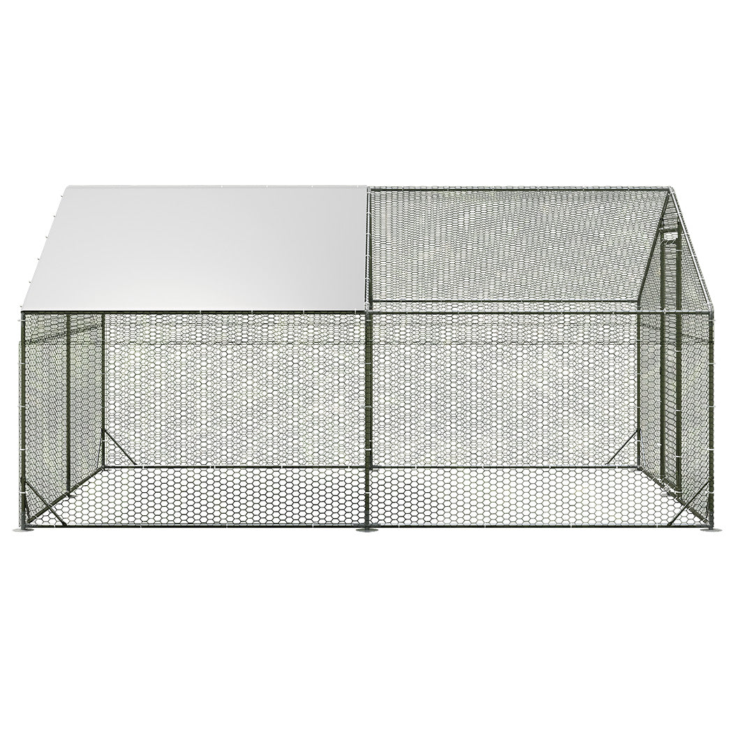 Pawz 400x300x194cm Large Metal Walk-in Chicken Coop Cage-2006732696079962113