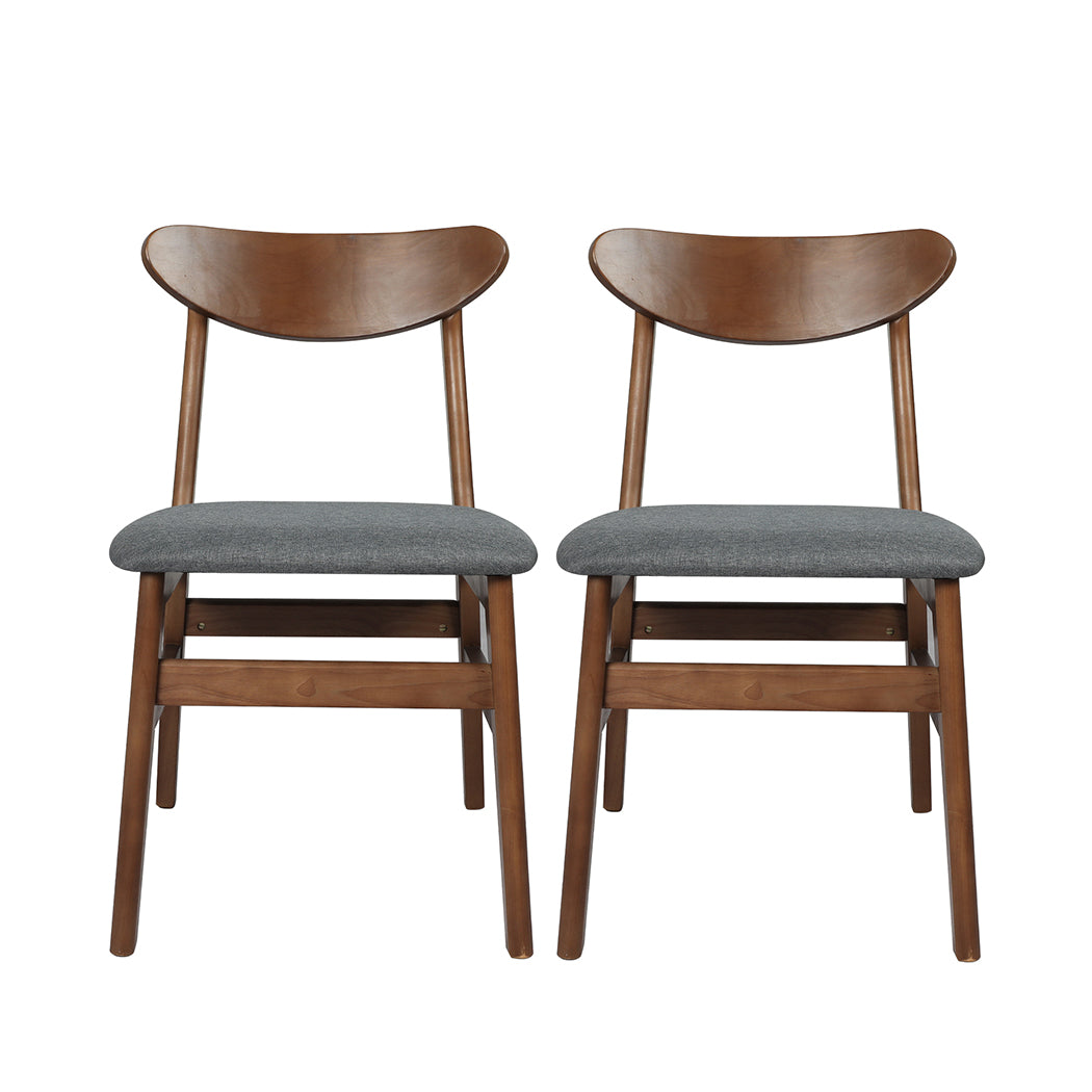 Levede 2xDining Chairs Kitchen Chair Brown 2Pack-1954802985624276993