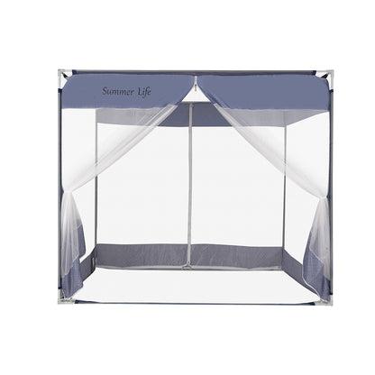 Dreamz Mosquito Bed Nets Foldable Canopy Square Blue-1954802841113726977
