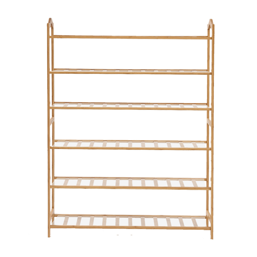 Levede Bamboo Shoe Rack Storage Wooden-1954802688814354433