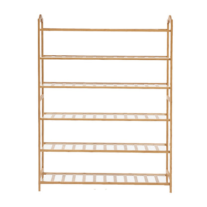 Levede Bamboo Shoe Rack Storage Wooden-1954802688814354433