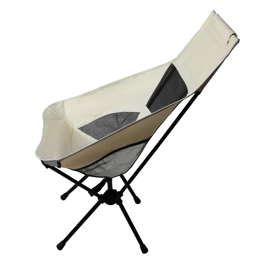 Levede Camping Chair Folding Outdoor Large Beige-2018816679940853761