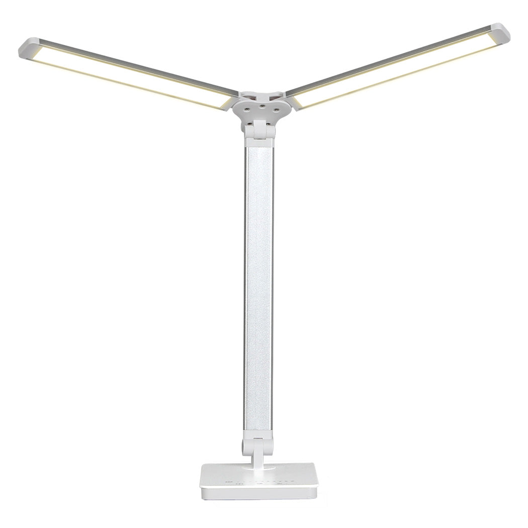 Emitto Double Head Desk Lamp LED Light Eye Caring USB-2006732702522413057