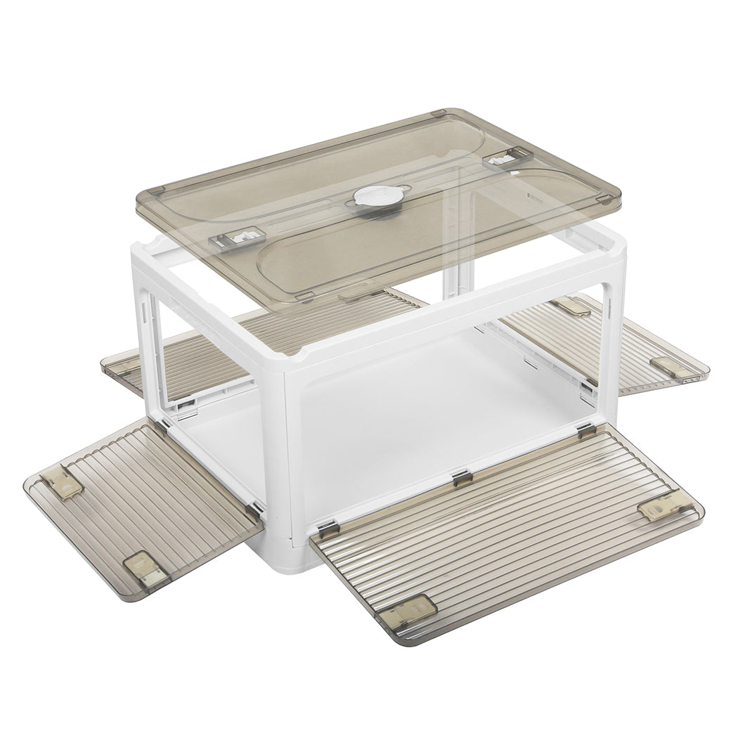 Storage Box Plastic Stackable Container L Large-1954802599278546945