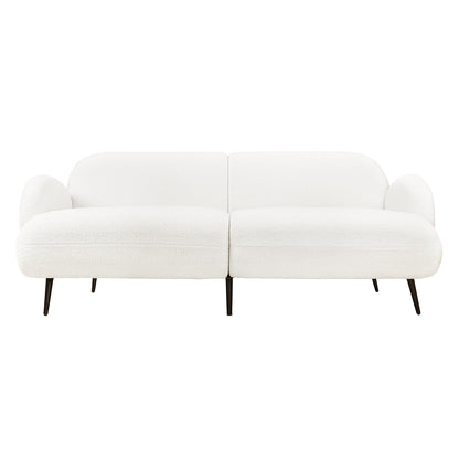 Levede Cloud Sofa 3 Seater Sherpa Fleece White-1954802386396647425