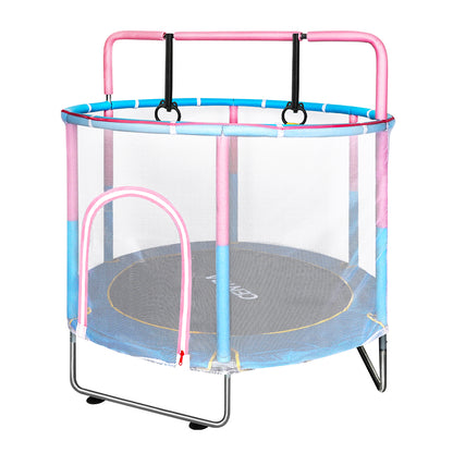 Centra 55&quot; Kids Trampoline Rebounder Pink-1954802468797943809