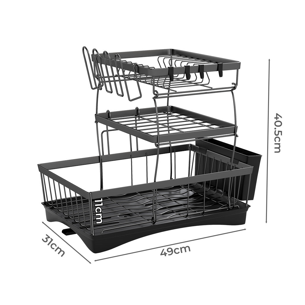 Toque Dish Drying Rack Plate Drainer Cup Holder-2006732713196916738