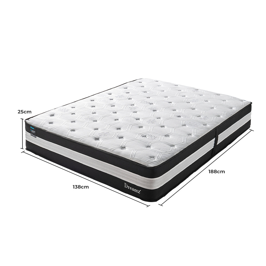 Dreamz Double Cooling Mattress 5 Zone 25cm-2006733095310594050