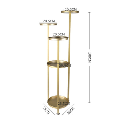Levede Plant Stand Outdoor Indoor Flower Gold Medium-1954802663535284226