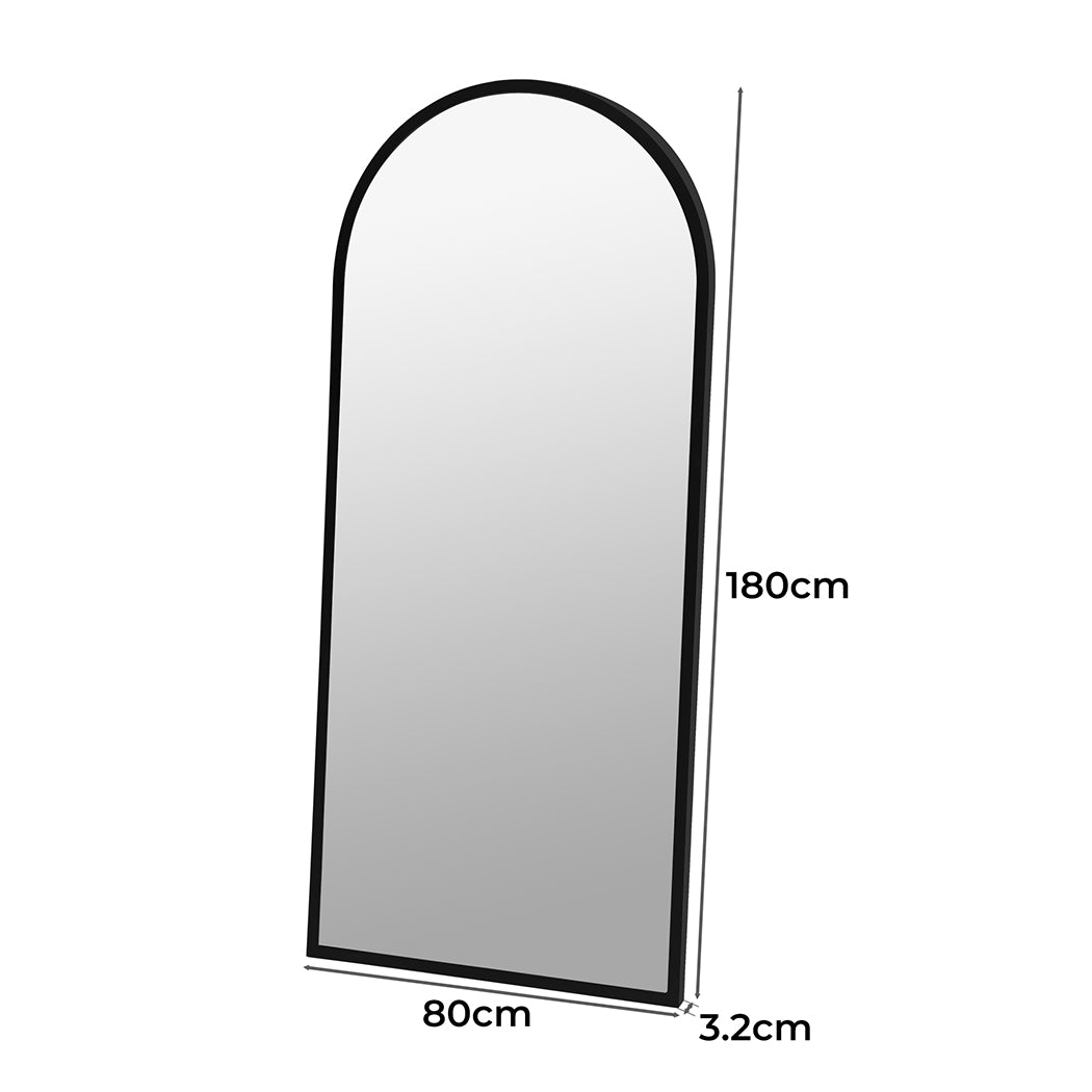 Yezi Floor Mirror Full length Mirrors 1.8M Black-2006733284322709506