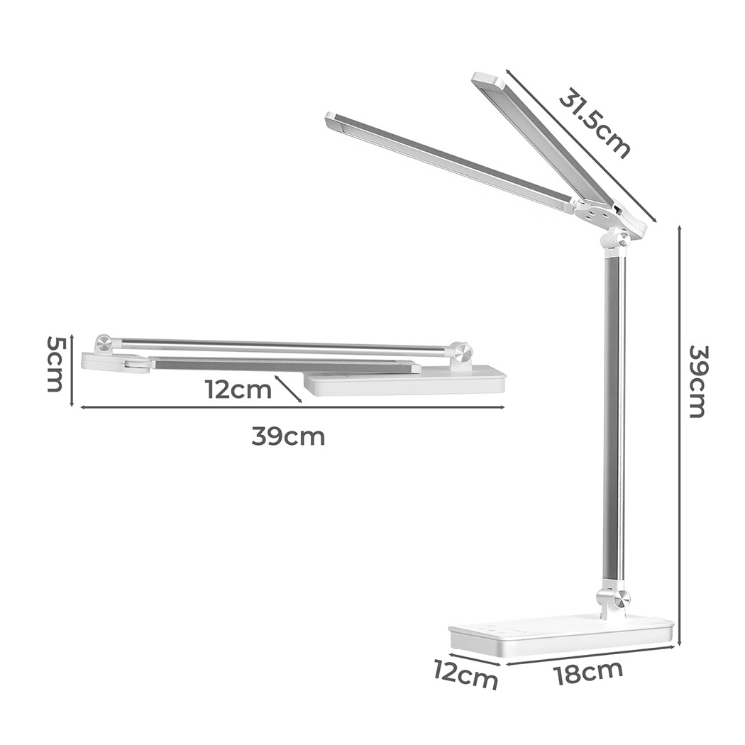 Emitto Double Head Desk Lamp LED Light Eye Caring USB-2006732702522413058