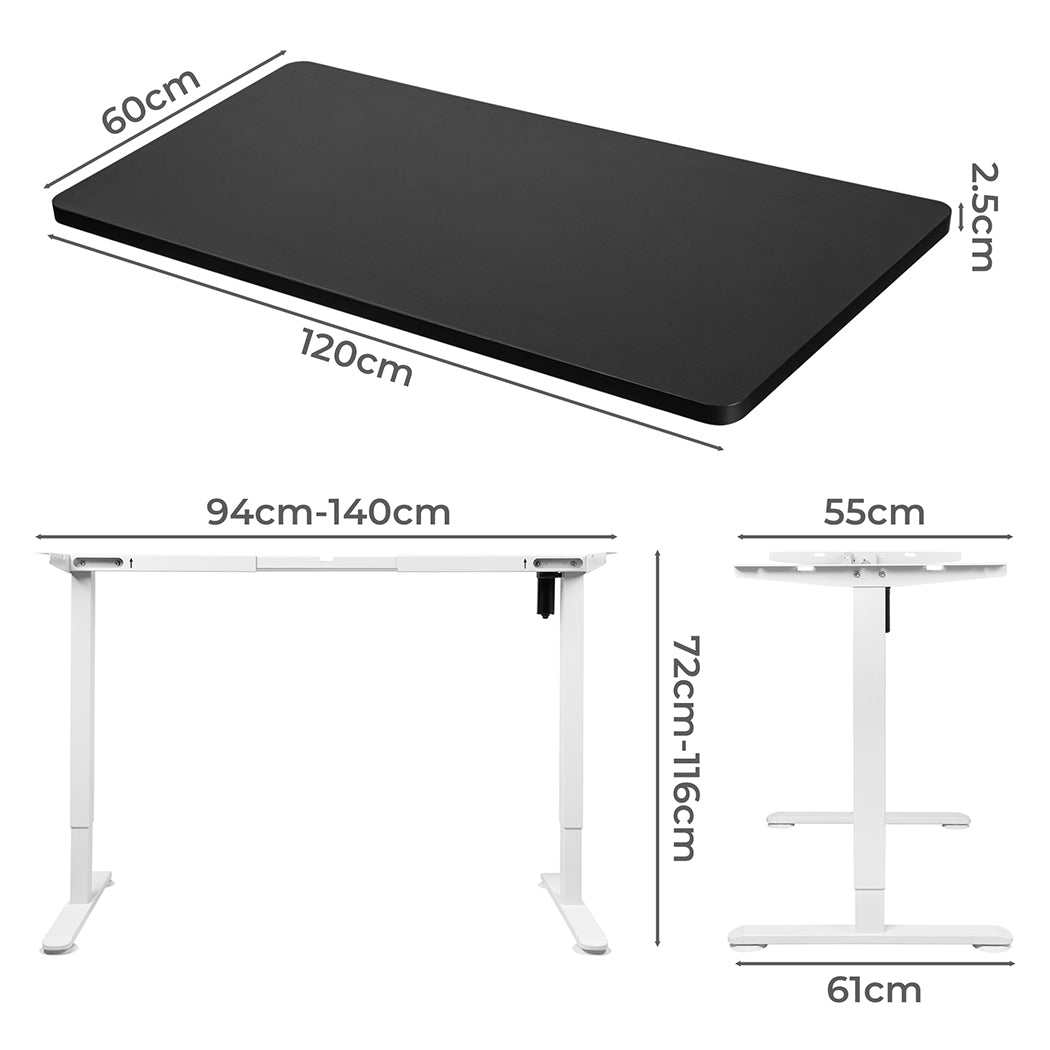 Levede Motorised Standing Desk Height 120cm Black 800x 1.5MM-2018816927471898626