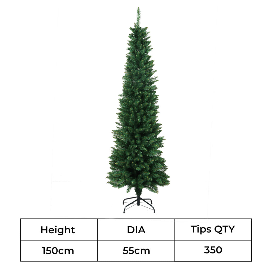 Santaco 1.5M 350 Tips Pencil Christmas Tree-1952534166017019906