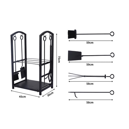 Traderight Firewood Rack 4 Fireplace-1954802737006907394