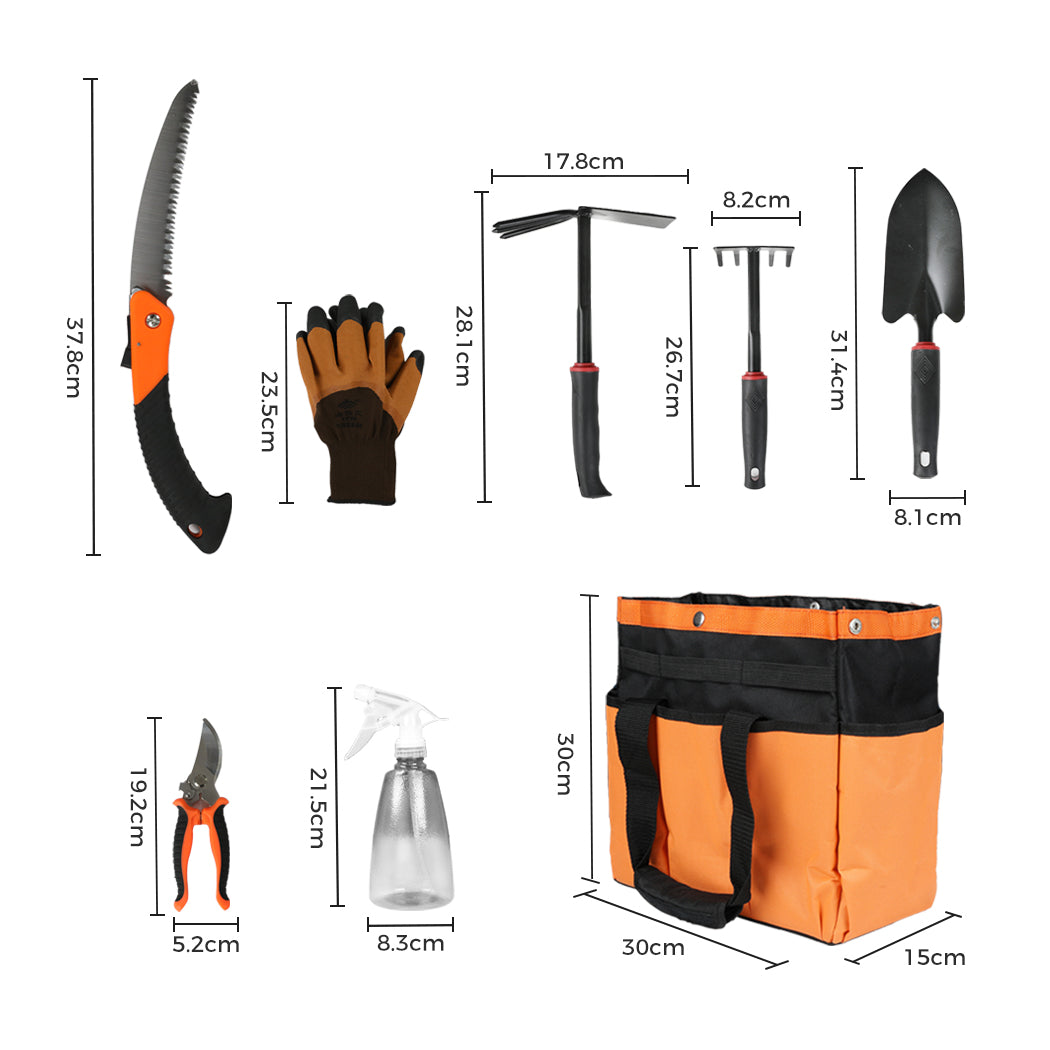 Lambu Gardening Hand Tools 7PC with Storage Bag-1954802717335621634