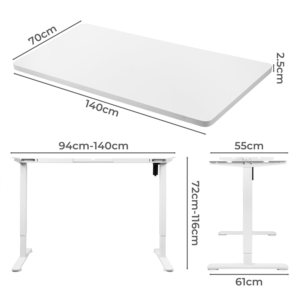 Levede Motorised Standing Desk Adjustable 140cm White 1000x 1MM-1954803022169247746