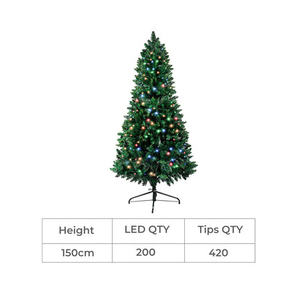 SANTACO Prelit Slim Pencil Christmas Tree 1.5M-1954802396974682114