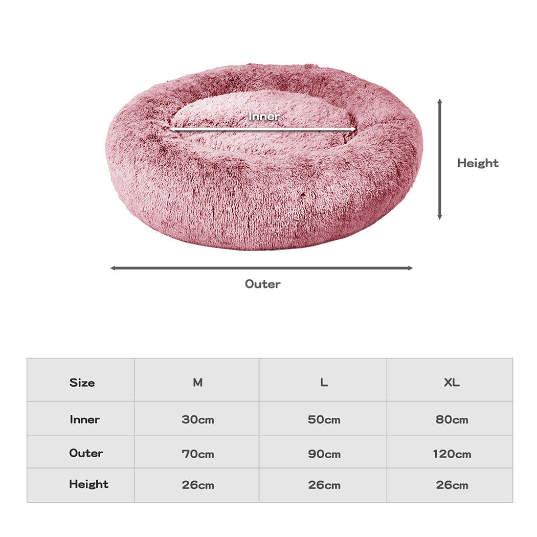PaWz Pet Bed Memory Foam Dog Donut Pink X-Large-2018816882827726850