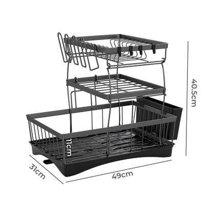 Toque Dish Drying Rack Plate Drainer Cup Holder-1954802487785558018
