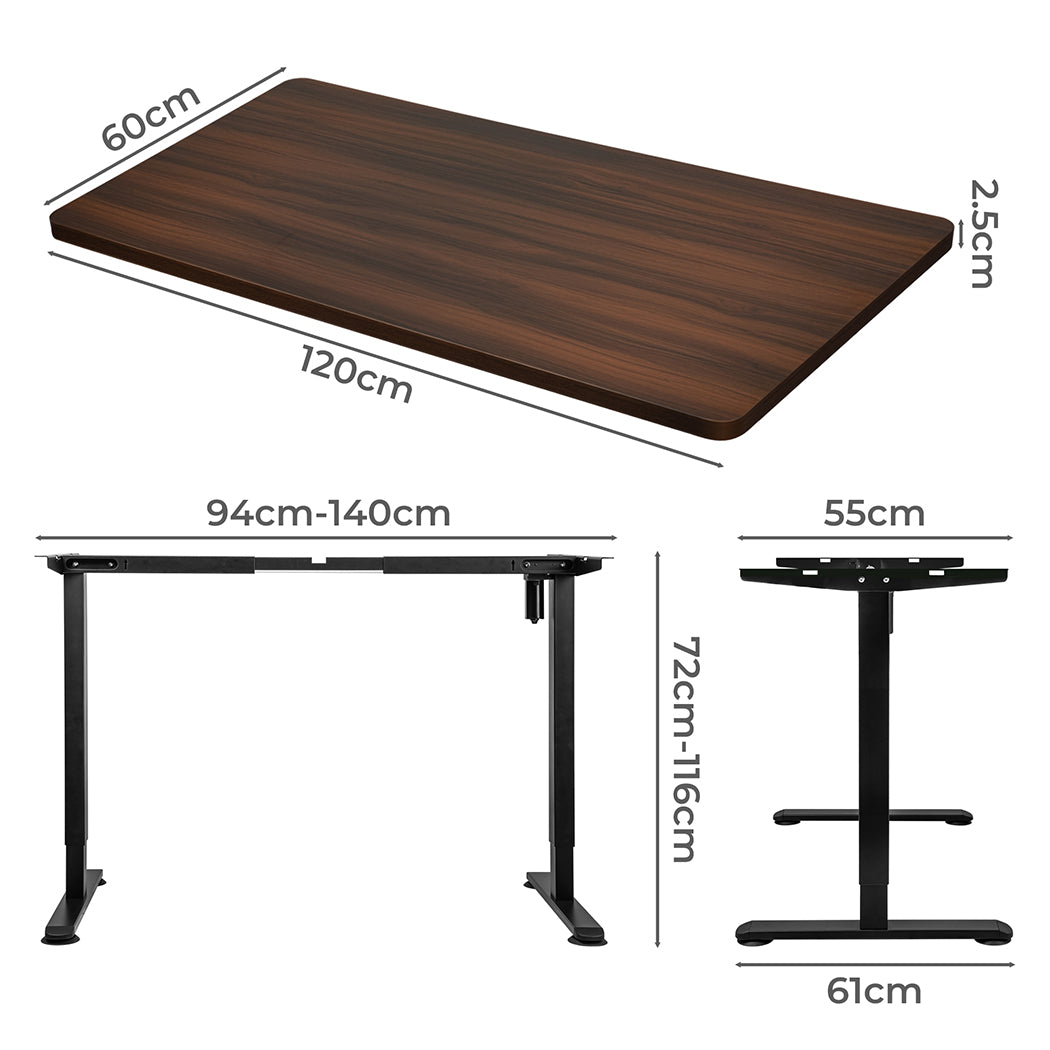 Levede Motorised Standing Desk Height 120cm Walnut 800x 1.5MM-2018816928059101186