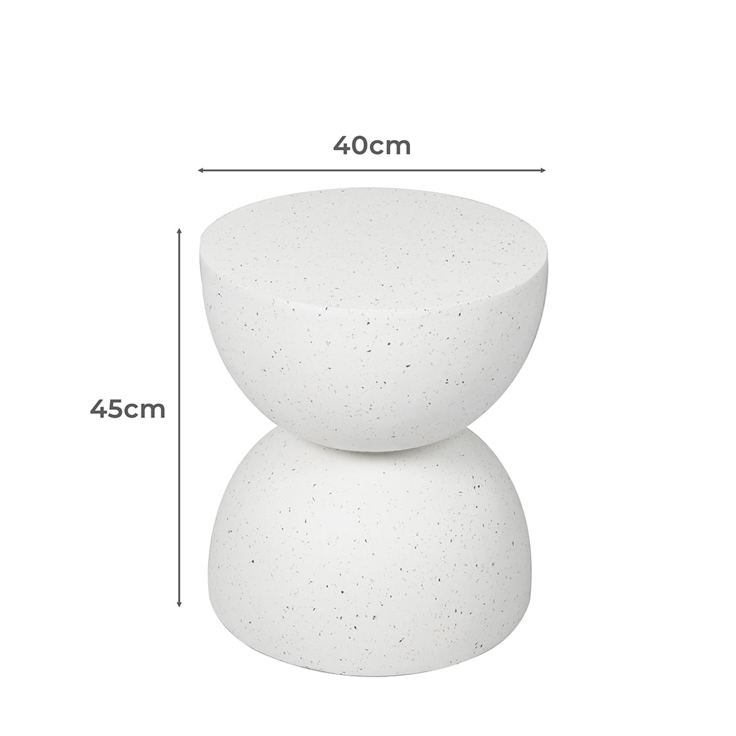 Levede Side Table Terrazzo Coffee Tables Beige-1954802989000691714