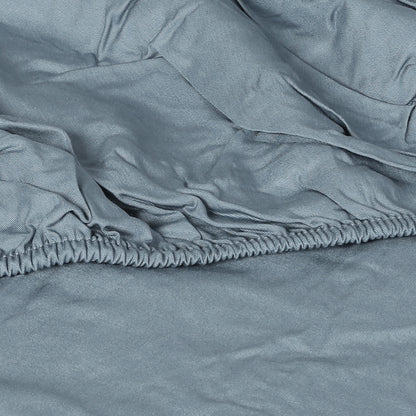Dreamz 3pcs Sinigle Size 100% Bamboo Bed Sheet Set in Grey Colour Single-1954802921581449219