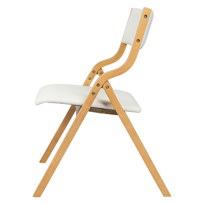 Levede 4x Dining Chairs Foldable PU Beige-1966287369070055427