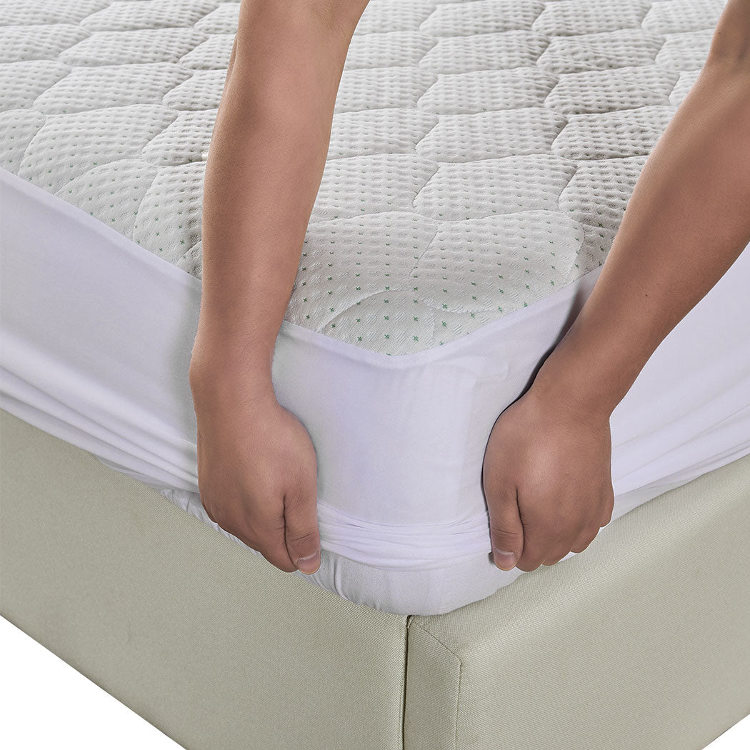 Dreamz Mattress Protector Topper Bamboo King-1954802845534523395