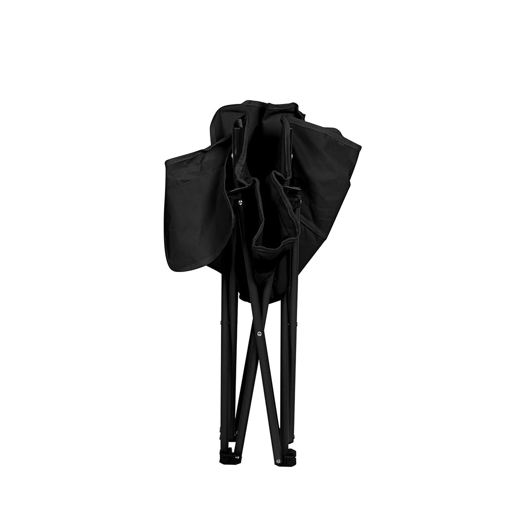 Levede Folding Camping Moon Chair Lightweight Black-2018816697703731204