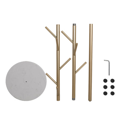 Levede Coat Rack Hat Clothes Stand Hanger Gold-1954803009837993988