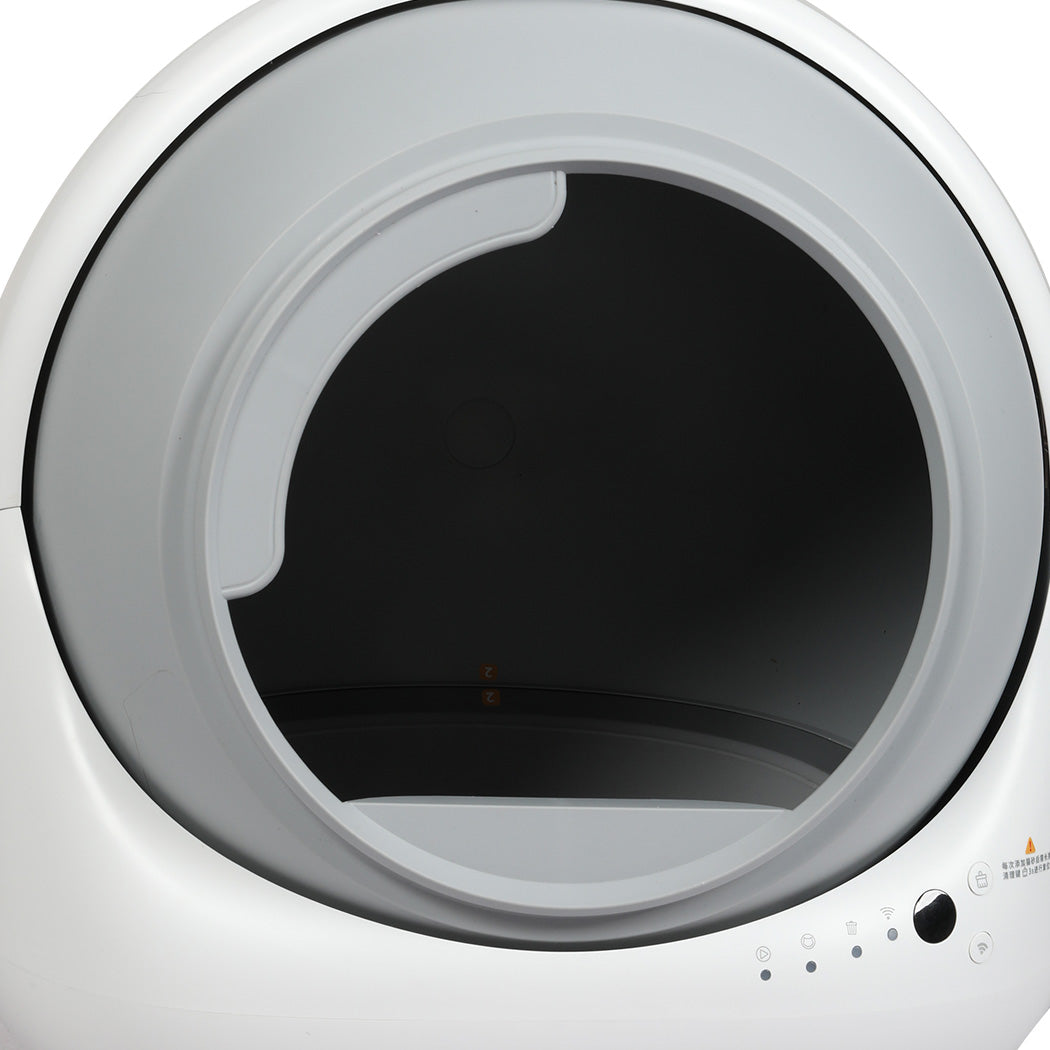 PaWz Smart Self Cleaning Cat Litter Box APP Control White-2018816915941756932