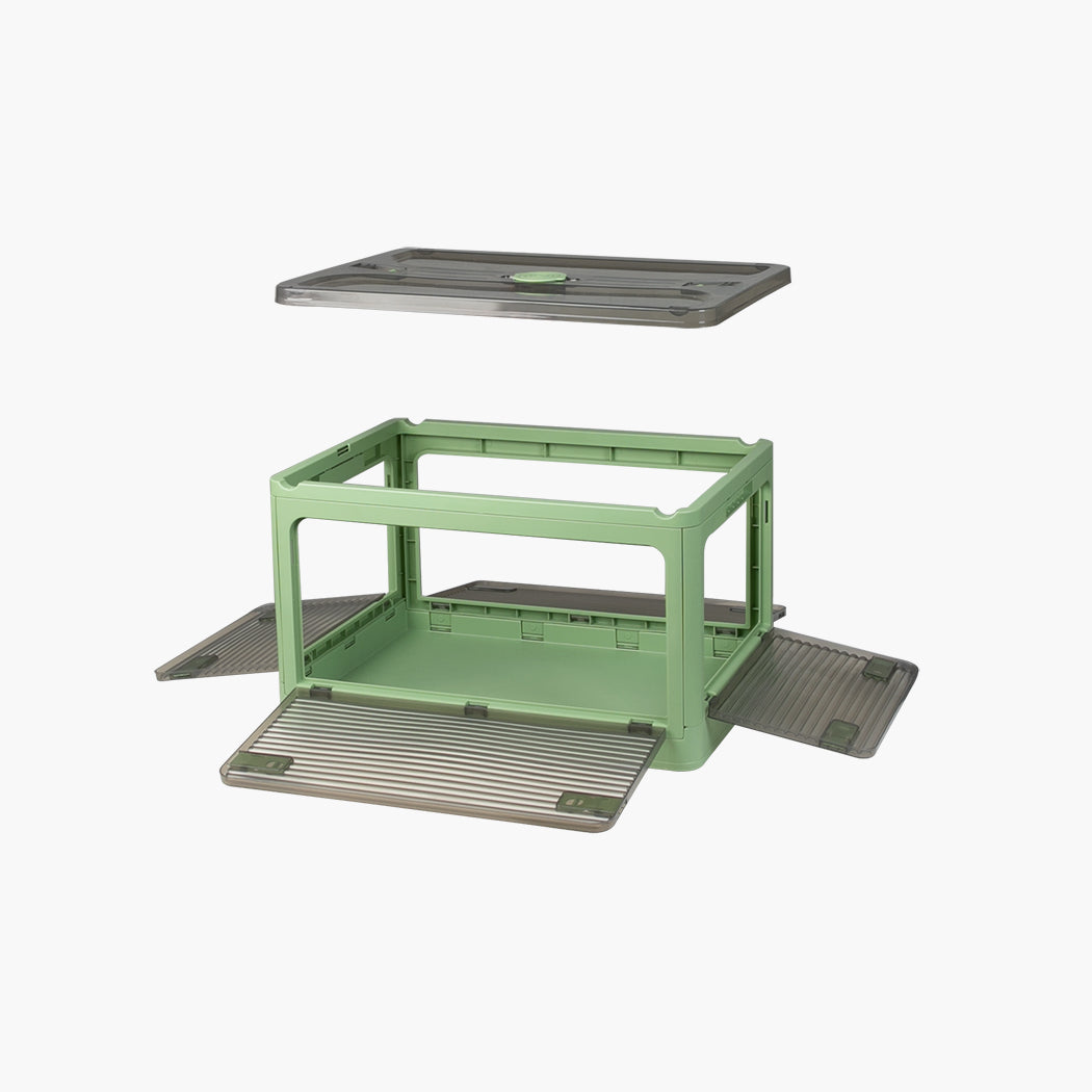 55L Storage Boxes Stackable Container M Green Medium-1954802600150962180