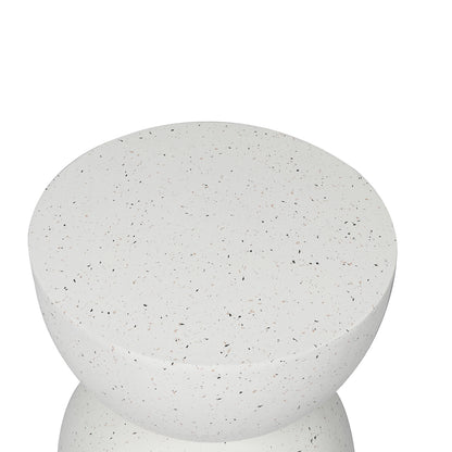 Levede Side Table Terrazzo Coffee Tables Beige-1954802989000691716