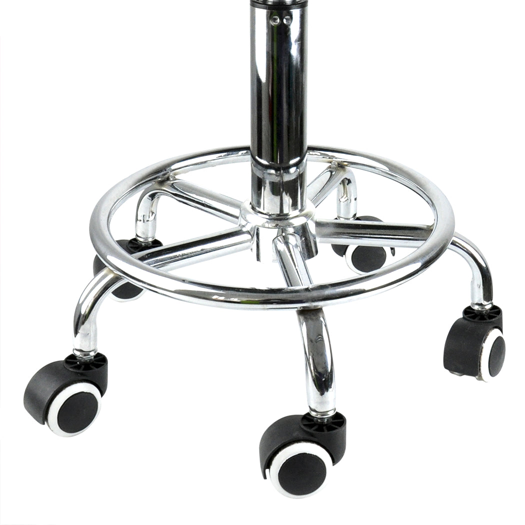Levede Salon Stool Swivel Hairdressing White-2018816716682956805