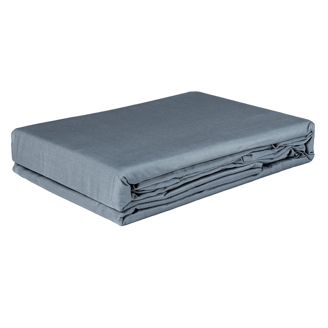 Dreamz 3pcs Sinigle Size 100% Bamboo Bed Sheet Set in Charcoal Colour Single-1954802921380122629
