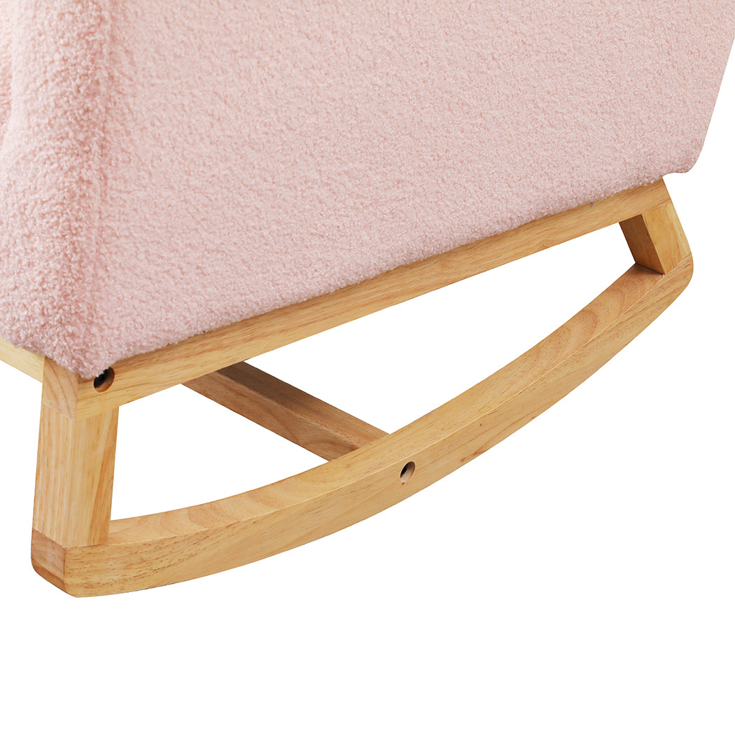 Levede Rocking Chair Ottoman Footrest With Side Pocket-2006732687682965509