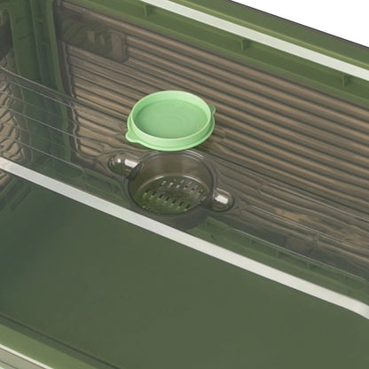 55L Storage Boxes Stackable Container M Green Medium-1954802600150962181