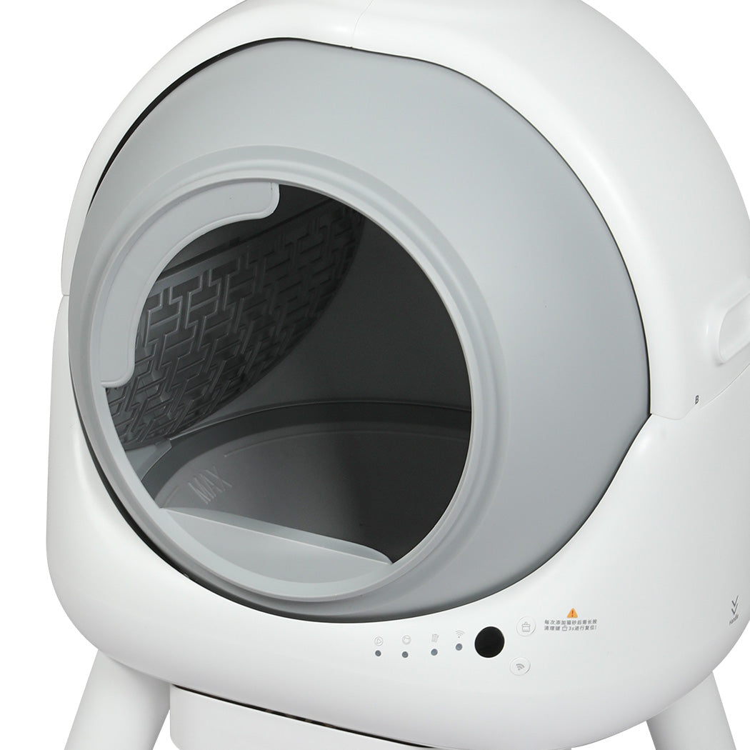 PaWz Smart Self Cleaning Cat Litter Box APP Control White-2018816915941756933