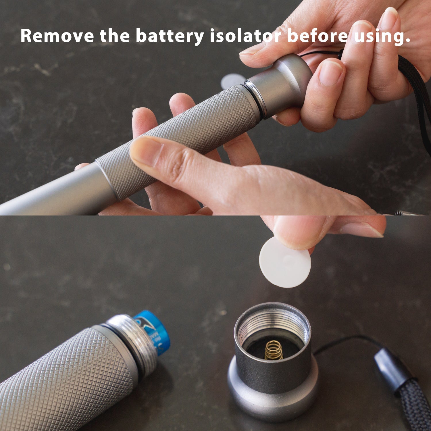 Brillar Aluminium Long Torch Black - 06