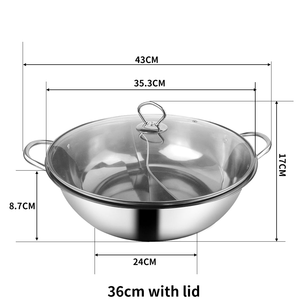 TOQUE Stainless Steel 36cm Twin Mandarin-2006733058585268226