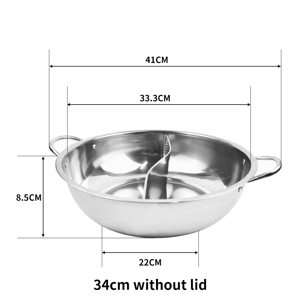 TOQUE 34cm Stainless Steel Twin Mandarin-2018816643723038722