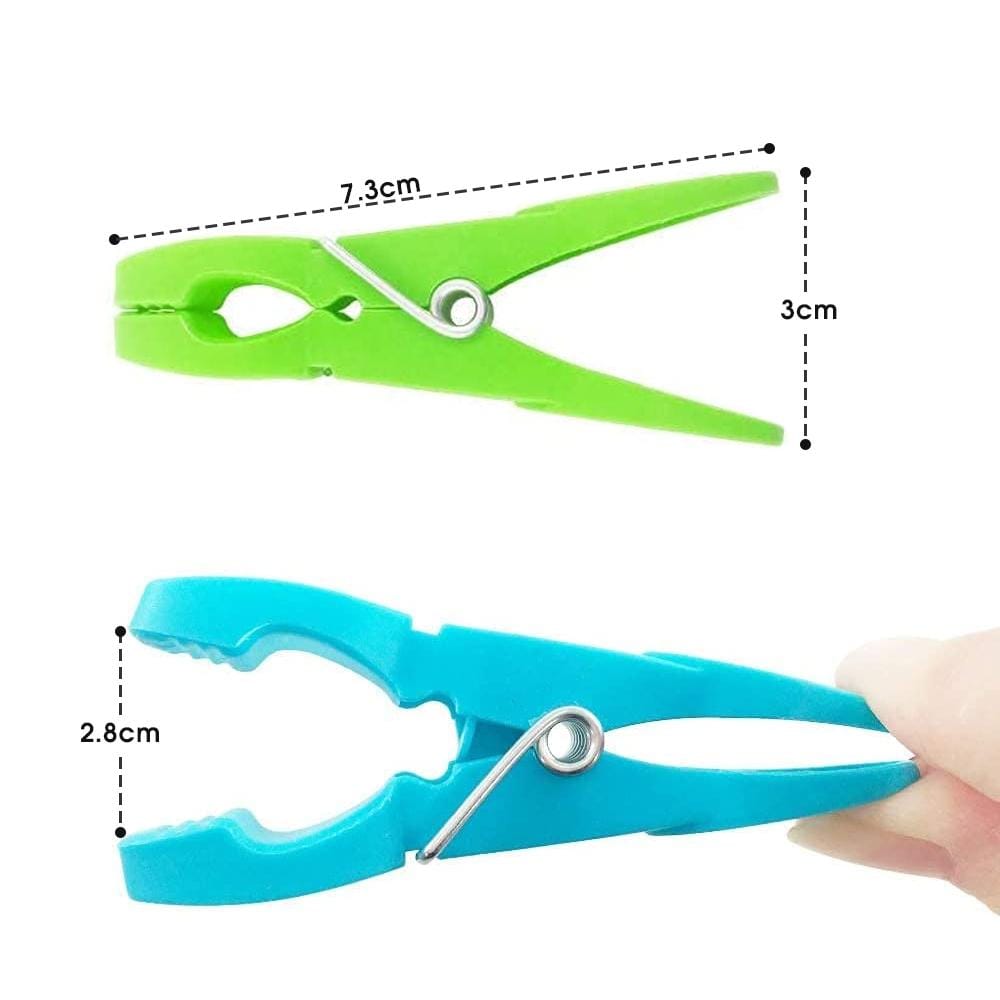 24 Pcs Livingtoday Strong Grip Pegs - 08
