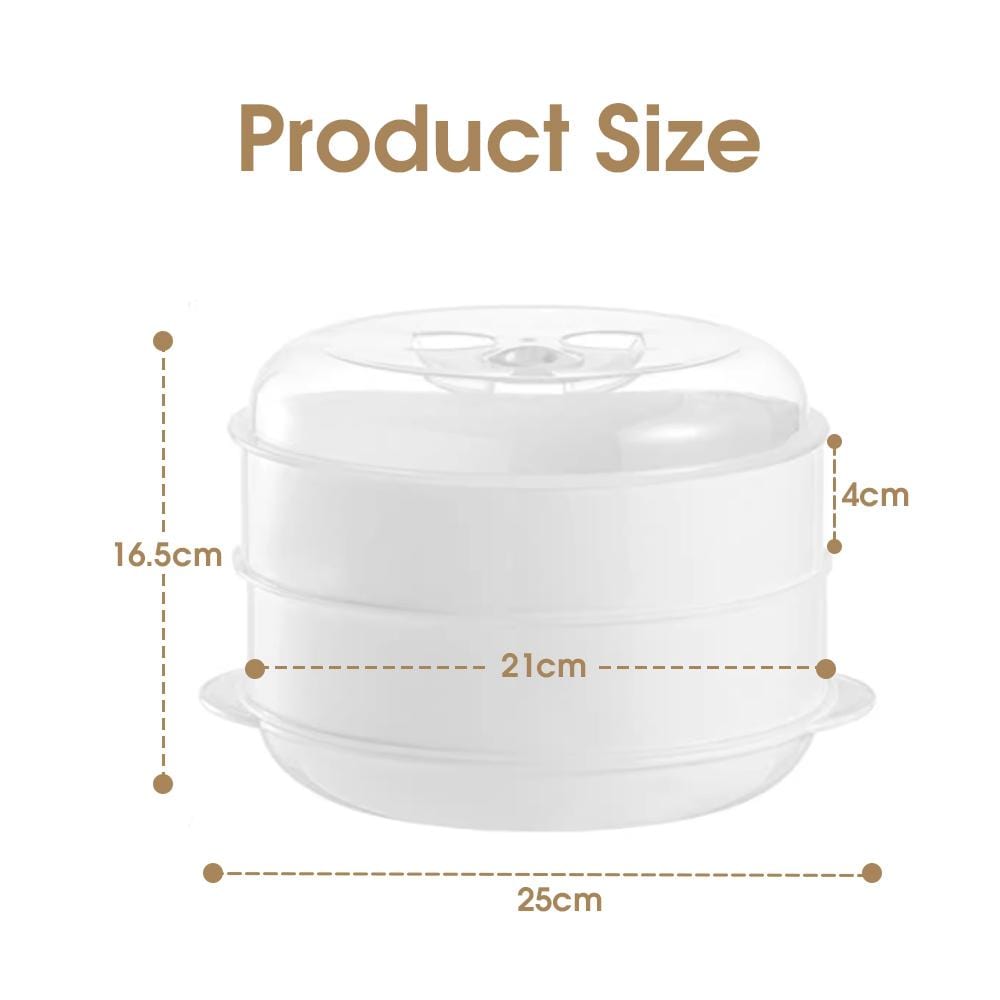 2 Tier Microwave Steamer - 09