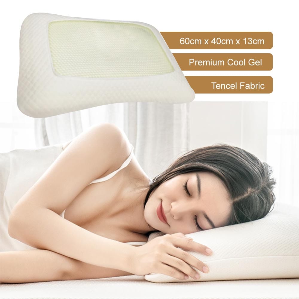 Premium Cool Gel Neck Relief Memory Foam Pillow - 05